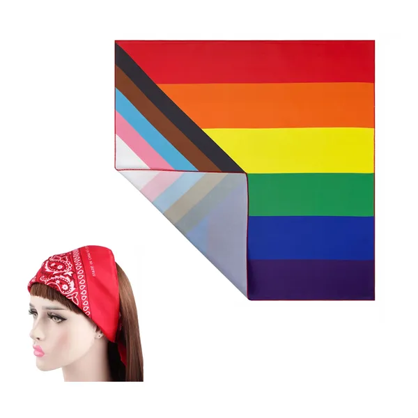 22'' Full Color Square Bandanna - 22'' Full Color Square Bandanna - Image 0 of 3