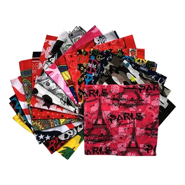 22'' Full Color Square Bandanna - 22'' Full Color Square Bandanna - Image 1 of 3