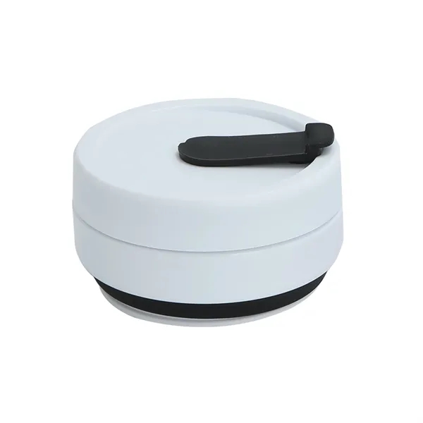 12 OZ Collapsible Silicone Travel Cup with Straw - 12 OZ Collapsible Silicone Travel Cup with Straw - Image 7 of 10