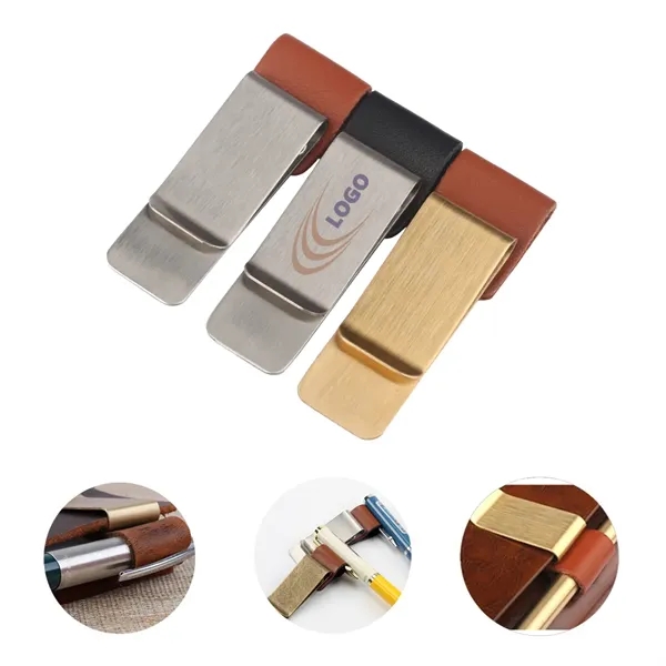 Metal Leather Notebook/Money Clip - Metal Leather Notebook/Money Clip - Image 0 of 3