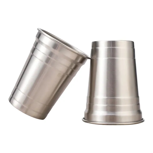 18 Oz. Single Wall Stainless Steel Beer Cups - 18 Oz. Single Wall Stainless Steel Beer Cups - Image 3 of 3