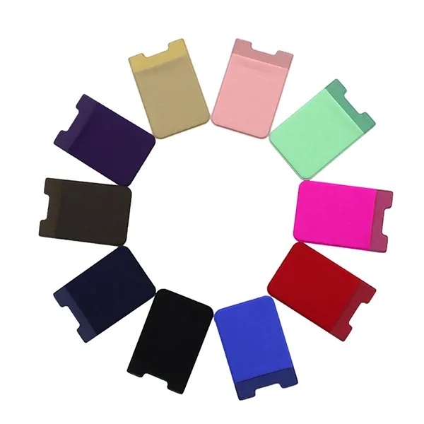 Lycra Cell Phone Wallet Card Holder - Lycra Cell Phone Wallet Card Holder - Image 3 of 17