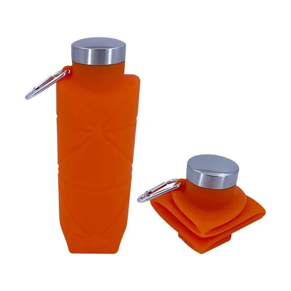 24oz Collapsible Silicone Travel Water Bottle For World Cup