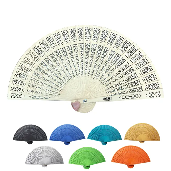 Wood Fold Hand Fan - Wood Fold Hand Fan - Image 0 of 3