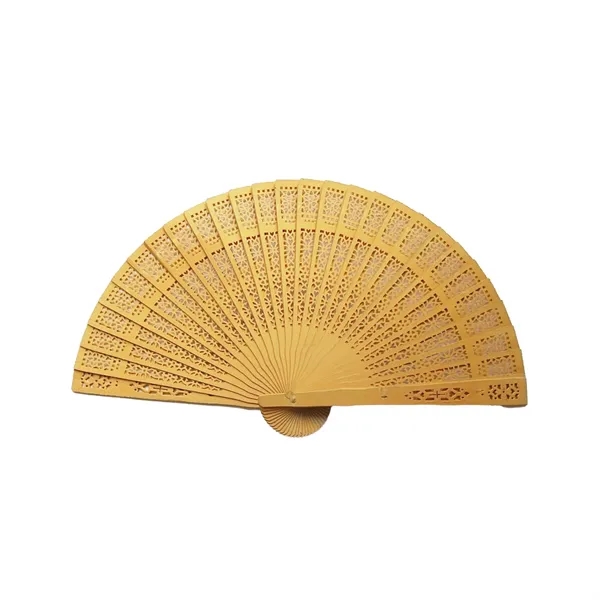 Wood Fold Hand Fan - Wood Fold Hand Fan - Image 3 of 3
