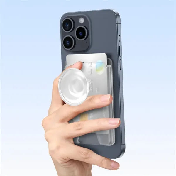 Magnetic Wallet Card Holder with Phone Grip - Magnetic Wallet Card Holder with Phone Grip - Image 1 of 6