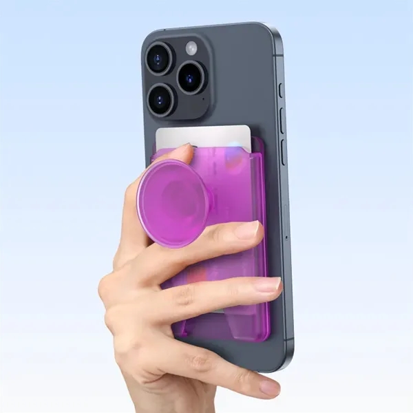Magnetic Wallet Card Holder with Phone Grip - Magnetic Wallet Card Holder with Phone Grip - Image 2 of 6