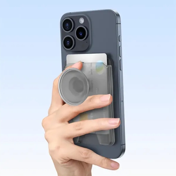 Magnetic Wallet Card Holder with Phone Grip - Magnetic Wallet Card Holder with Phone Grip - Image 4 of 6