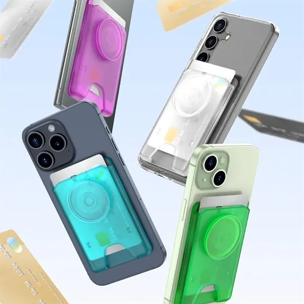 Magnetic Wallet Card Holder with Phone Grip - Magnetic Wallet Card Holder with Phone Grip - Image 6 of 6