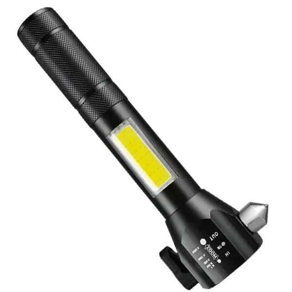 Portable COB Emergency Flashlight with Car Safety Hammer - Portable COB Emergency Flashlight with Car Safety Hammer - Image 2 of 2