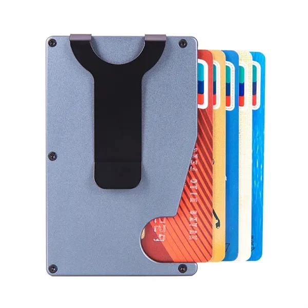 Metal Wallet With Money Clip Card Holder - Metal Wallet With Money Clip Card Holder - Image 2 of 2