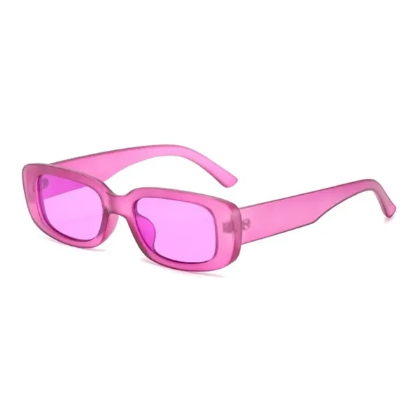 Vintage Square Retro Wide Frame Sunglasses - Vintage Square Retro Wide Frame Sunglasses - Image 7 of 17