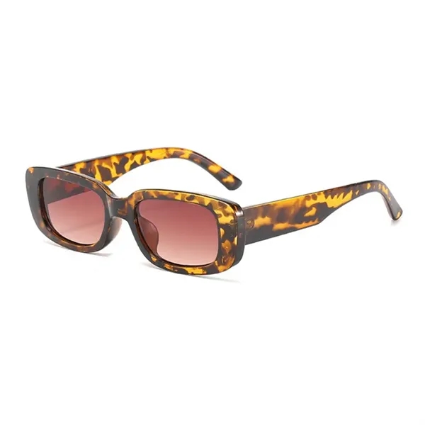 Vintage Square Retro Wide Frame Sunglasses - Vintage Square Retro Wide Frame Sunglasses - Image 8 of 17