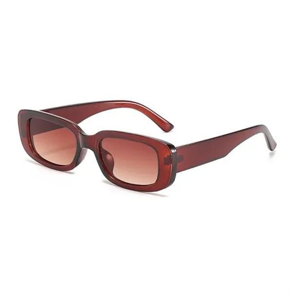 Vintage Square Retro Wide Frame Sunglasses - Vintage Square Retro Wide Frame Sunglasses - Image 9 of 17