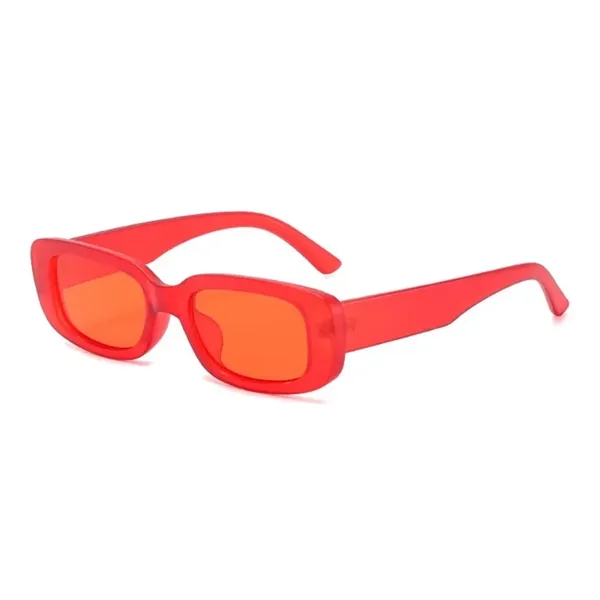 Vintage Square Retro Wide Frame Sunglasses - Vintage Square Retro Wide Frame Sunglasses - Image 11 of 17