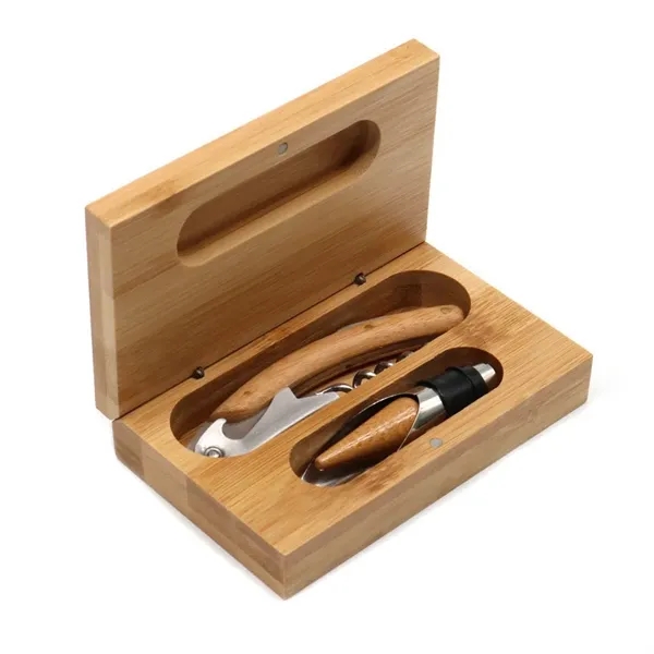 Bamboo Wine Set - Bamboo Wine Set - Image 1 of 4