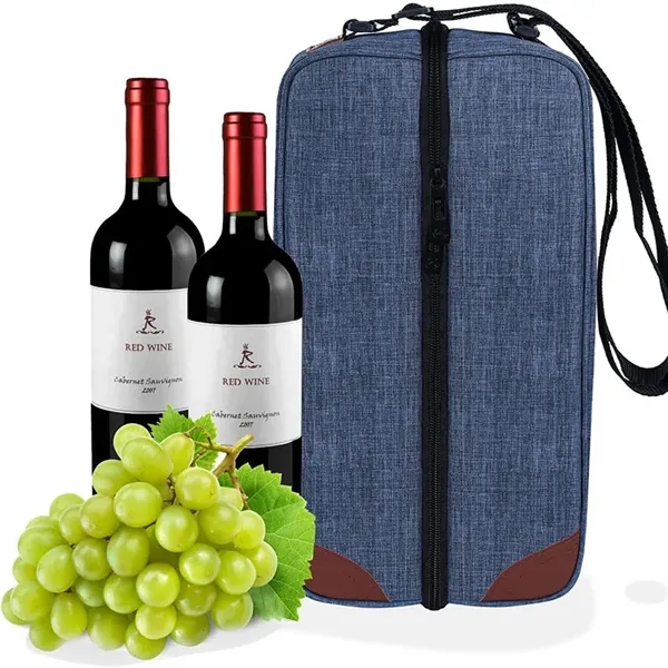Wine Tote Bag with Cooler Compartment & Picnic Set - Wine Tote Bag with Cooler Compartment & Picnic Set - Image 1 of 7