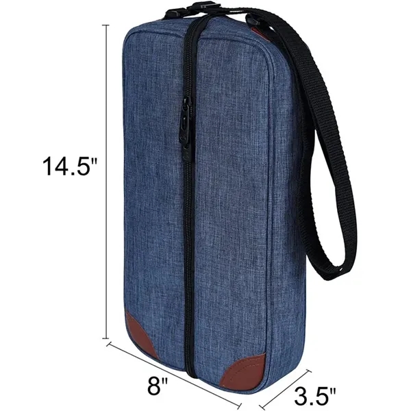 Wine Tote Bag with Cooler Compartment & Picnic Set - Wine Tote Bag with Cooler Compartment & Picnic Set - Image 7 of 7