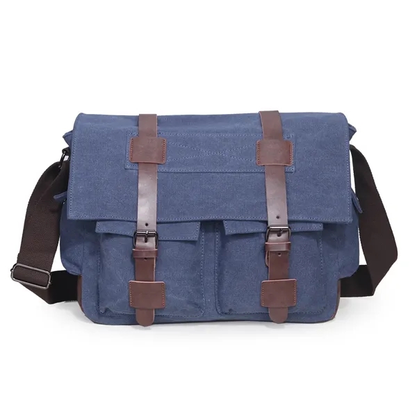 Canvas Messenger Laptop Bags Unisex - Canvas Messenger Laptop Bags Unisex - Image 1 of 5