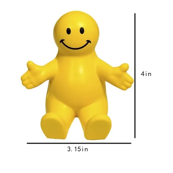 Squeezable Fun Colorful Smile Face Guy Phone Holders - Squeezable Fun Colorful Smile Face Guy Phone Holders - Image 1 of 4