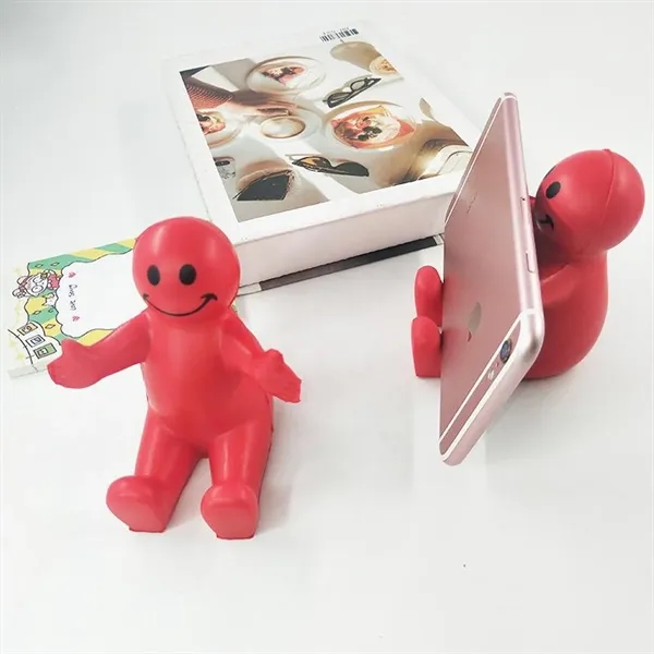Squeezable Fun Colorful Smile Face Guy Phone Holders - Squeezable Fun Colorful Smile Face Guy Phone Holders - Image 3 of 4