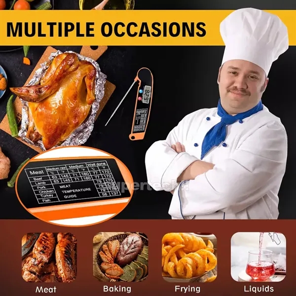 Foldable Instant Read Kitchen Digital Thermometer - Foldable Instant Read Kitchen Digital Thermometer - Image 4 of 5