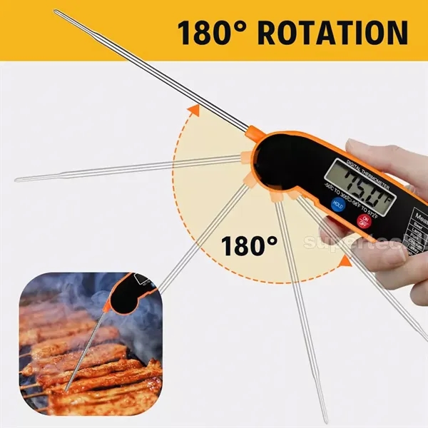 Foldable Instant Read Kitchen Digital Thermometer - Foldable Instant Read Kitchen Digital Thermometer - Image 5 of 5