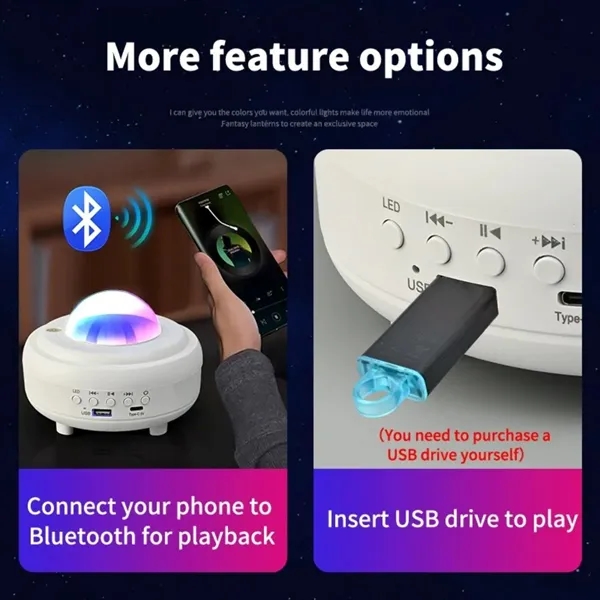 Northern Moon Lights Projector with Wireless Speaker - Northern Moon Lights Projector with Wireless Speaker - Image 5 of 6