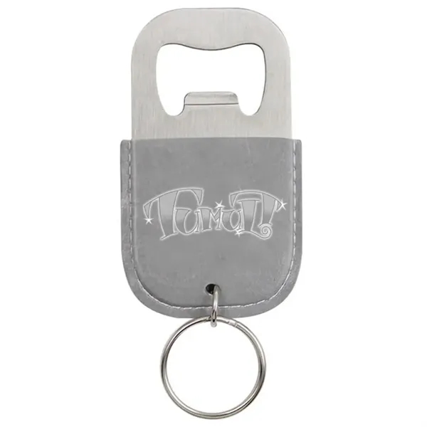 Leather Bottle Opener Keychain - Leather Bottle Opener Keychain - Image 2 of 6