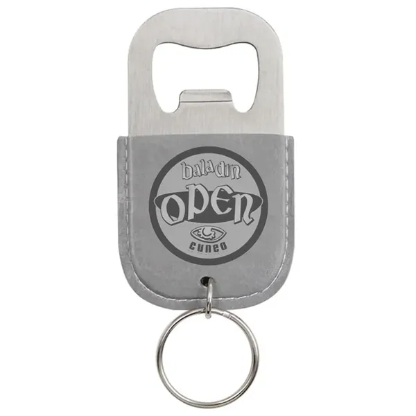 Leather Bottle Opener Keychain - Leather Bottle Opener Keychain - Image 3 of 6