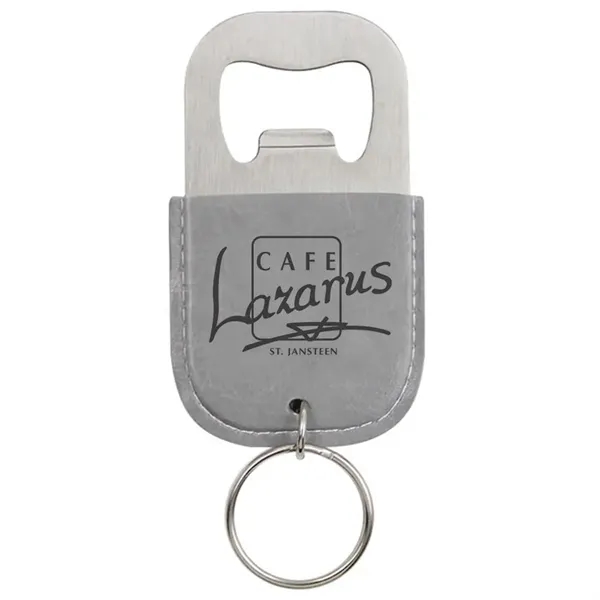Leather Bottle Opener Keychain - Leather Bottle Opener Keychain - Image 4 of 6