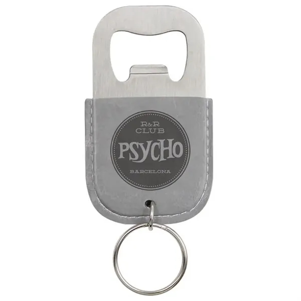 Leather Bottle Opener Keychain - Leather Bottle Opener Keychain - Image 5 of 6