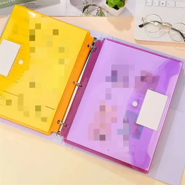 3 Ring Binder Pocket Durable and Practical Organizer Storage - 3 Ring Binder Pocket Durable and Practical Organizer Storage - Image 4 of 5