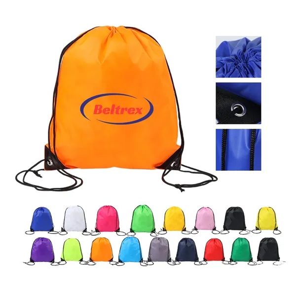 Lightweight Drawstring Backpack for School and Travel - Lightweight Drawstring Backpack for School and Travel - Image 1 of 19