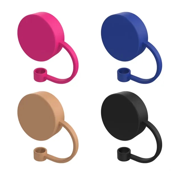Reusable Silicone Straw Cap Dust Proof Cover - Reusable Silicone Straw Cap Dust Proof Cover - Image 4 of 4