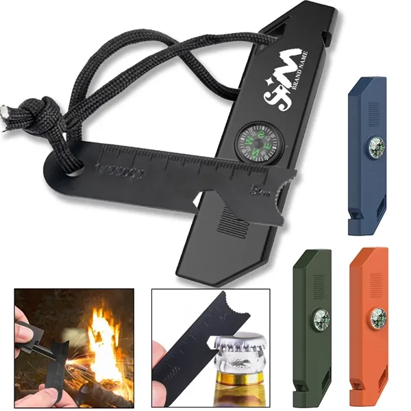Multitool Magnesium Rod Fire Starters With Whistle Compass - Multitool Magnesium Rod Fire Starters With Whistle Compass - Image 0 of 5