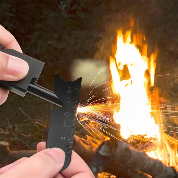 Multitool Magnesium Rod Fire Starters With Whistle Compass - Multitool Magnesium Rod Fire Starters With Whistle Compass - Image 3 of 5