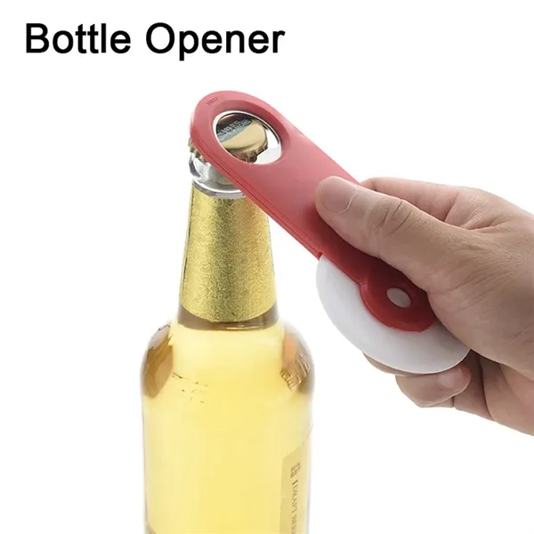 Customize Light Plastic Pizza Cutter With Bottle Opener - Customize Light Plastic Pizza Cutter With Bottle Opener - Image 2 of 4
