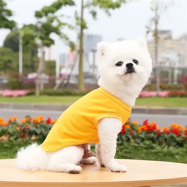 Breathable Summer Pet Shirt for Small Dogs & Cats - Breathable Summer Pet Shirt for Small Dogs & Cats - Image 2 of 3