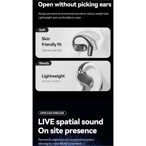 Wireless Earbuds 60hrs Bluetooth 5.4 Headphone Sport - Wireless Earbuds 60hrs Bluetooth 5.4 Headphone Sport - Image 6 of 9