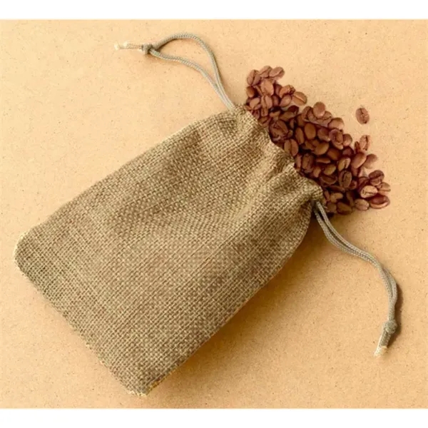 Jute Drawstring Bags - Non Printed - Jute Drawstring Bags - Non Printed - Image 3 of 4
