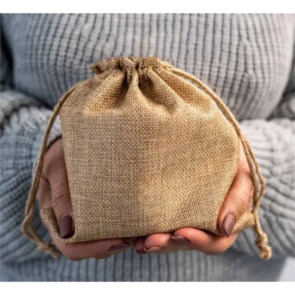 Jute Drawstring Bags - Non Printed - Jute Drawstring Bags - Non Printed - Image 4 of 4