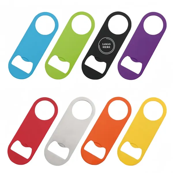Colorful Stainless Steel Flat Bottle Opener - Colorful Stainless Steel Flat Bottle Opener - Image 0 of 4