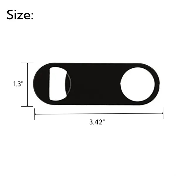 Colorful Stainless Steel Flat Bottle Opener - Colorful Stainless Steel Flat Bottle Opener - Image 1 of 4