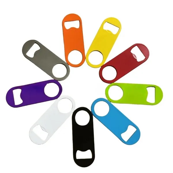 Colorful Stainless Steel Flat Bottle Opener - Colorful Stainless Steel Flat Bottle Opener - Image 4 of 4