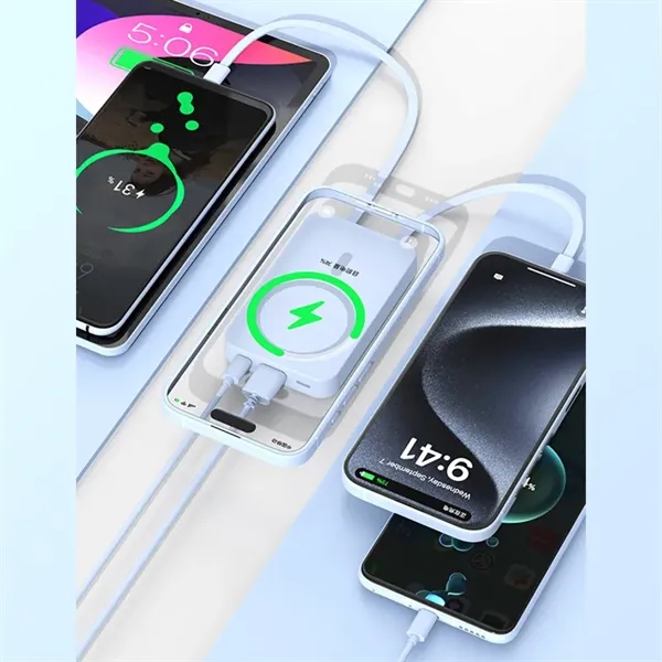 10000mAh Magsafe Magnetic Wireless Charger - 10000mAh Magsafe Magnetic Wireless Charger - Image 1 of 4