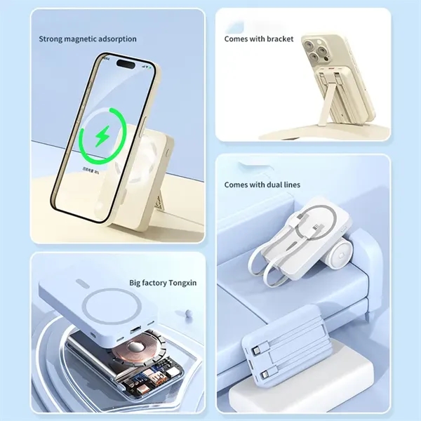 10000mAh Magsafe Magnetic Wireless Charger - 10000mAh Magsafe Magnetic Wireless Charger - Image 2 of 4