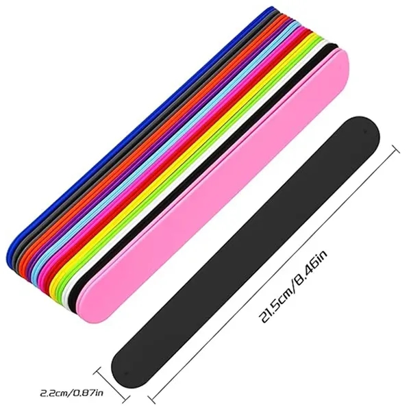 Custom Silicone Slap Bracelets for Adults and Teens - Custom Silicone Slap Bracelets for Adults and Teens - Image 1 of 2