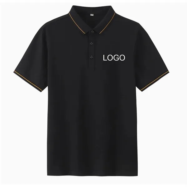 High Quality Black Polo with Stylish Trim - High Quality Black Polo with Stylish Trim - Image 1 of 1