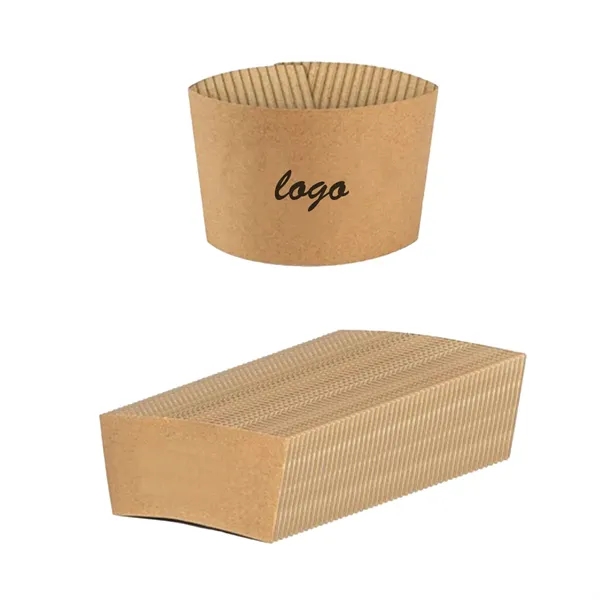 12Oz./14Oz. /16Oz. Kraft Paper Cup Sleeve - 12Oz./14Oz. /16Oz. Kraft Paper Cup Sleeve - Image 0 of 1
